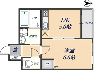 フウキパレス山本の物件間取画像